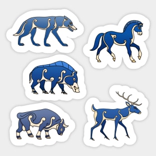 Pictish Beasts set Sticker